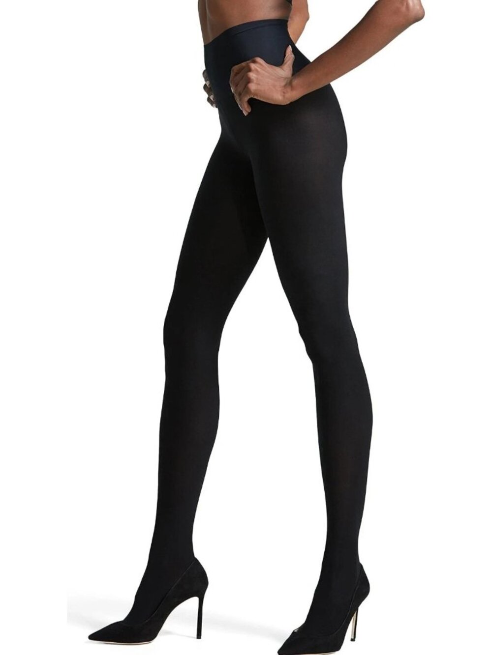 Commando HC70T1 The Ultimate Opaque Control Tights Black Size L Large NEW $48